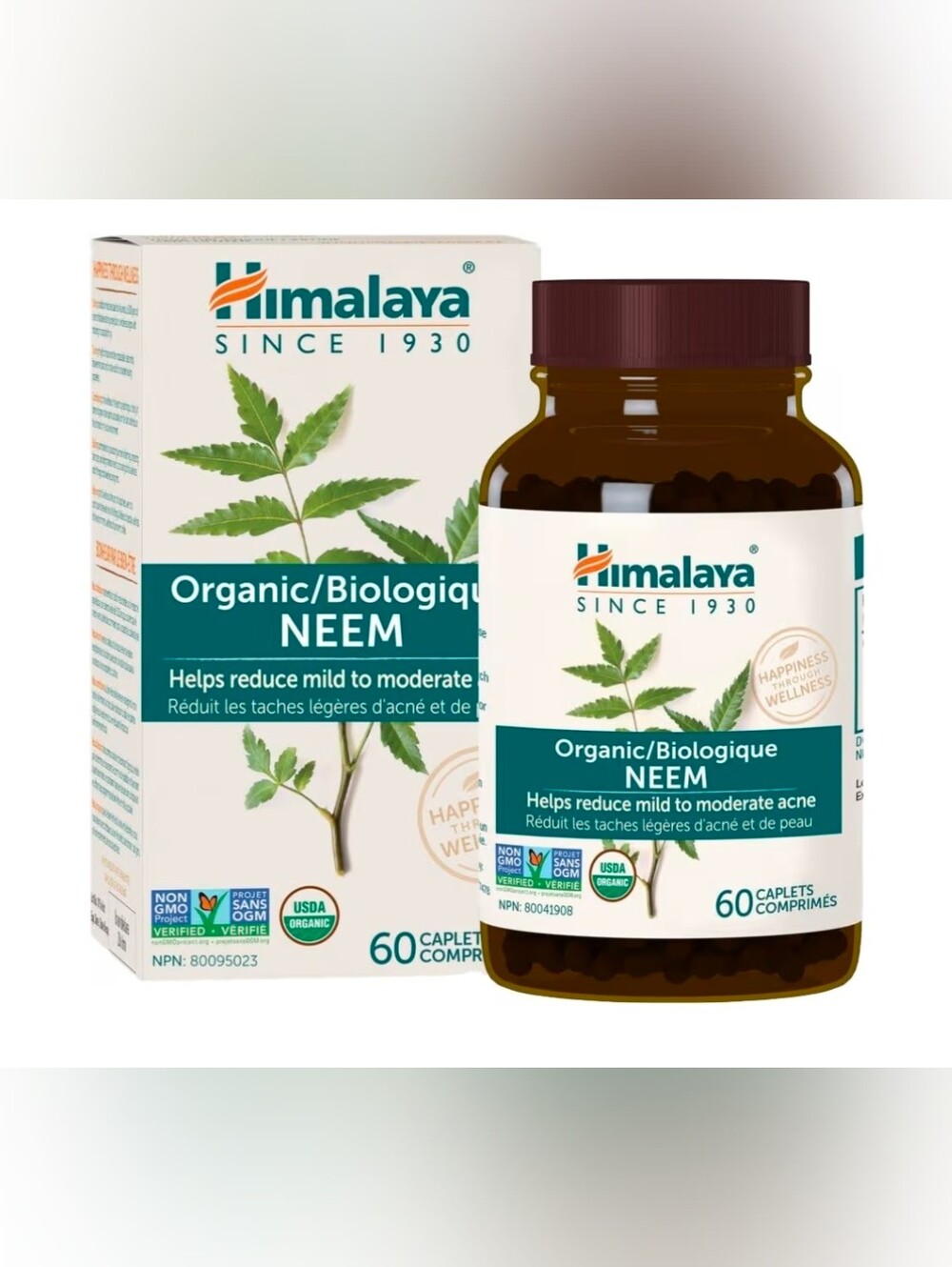 Himalaya Organic Neem Capsules - Green & White